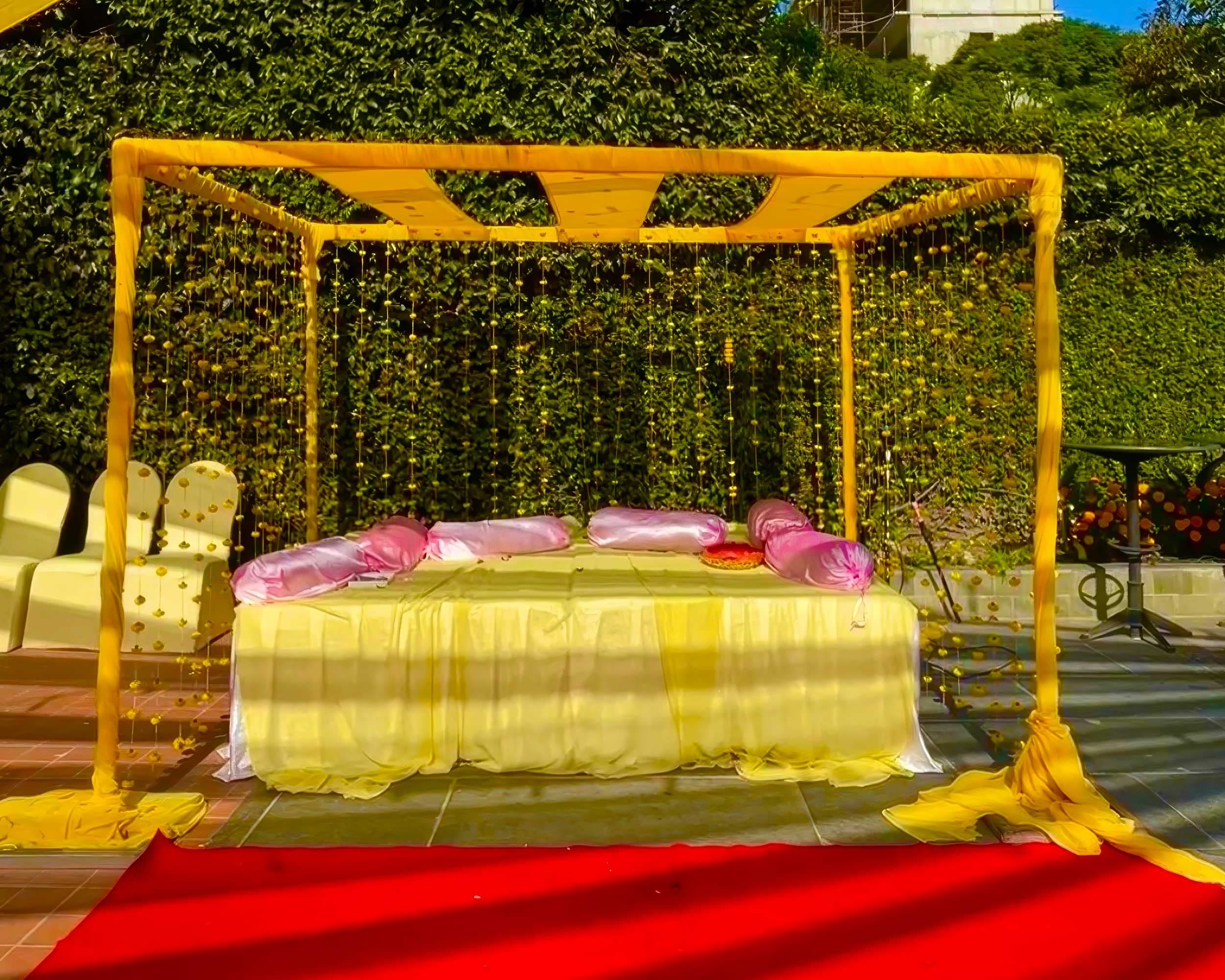 Outdoor Haldi & Mehendi Canopy